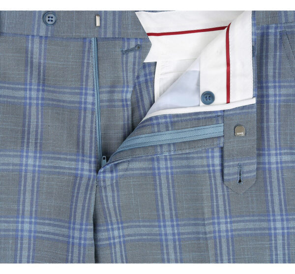 Men's Two-Piece Classic Fit Windowpane Check Dress Suit