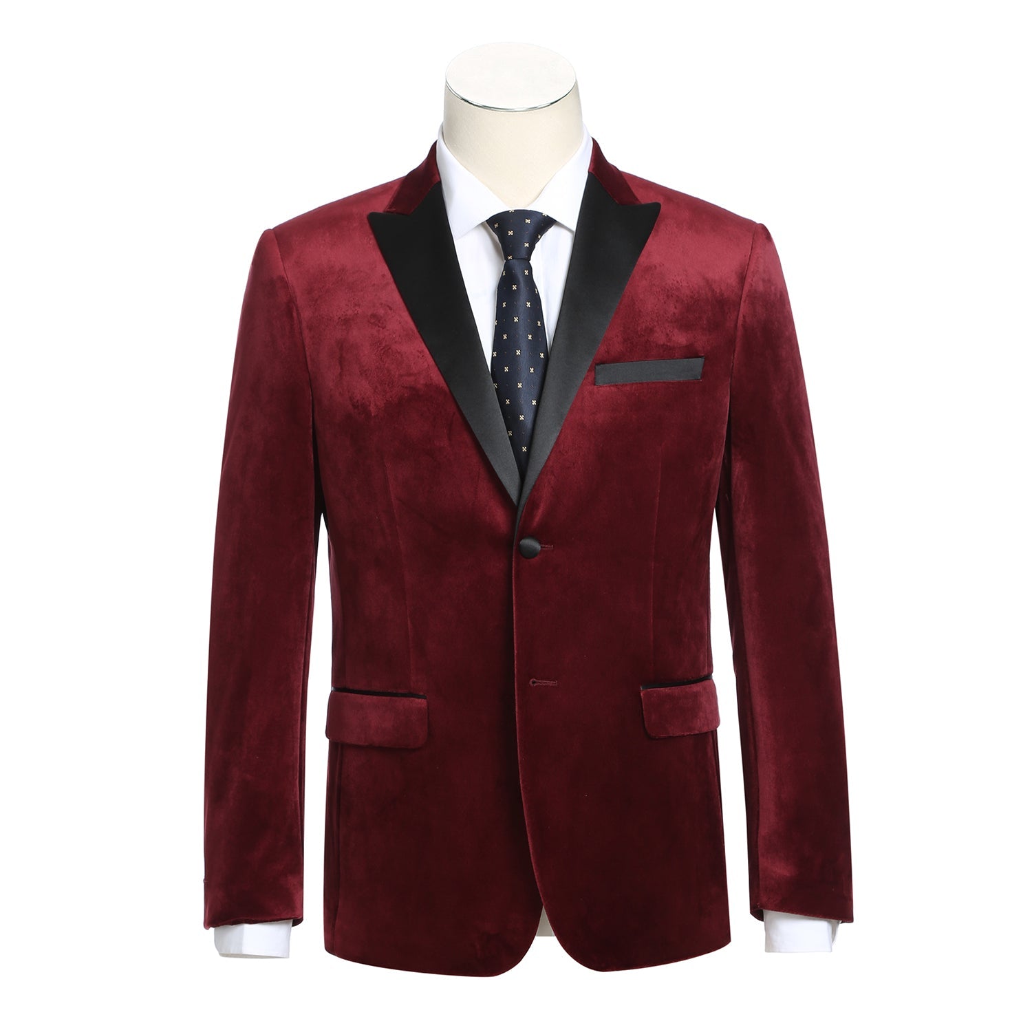 Men's Slim Fit Stretch Red Tuxedo Blazer - Sport Coat Blazer