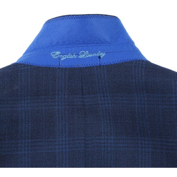 English Laundry Air Force Blue Plaid Wool Suit