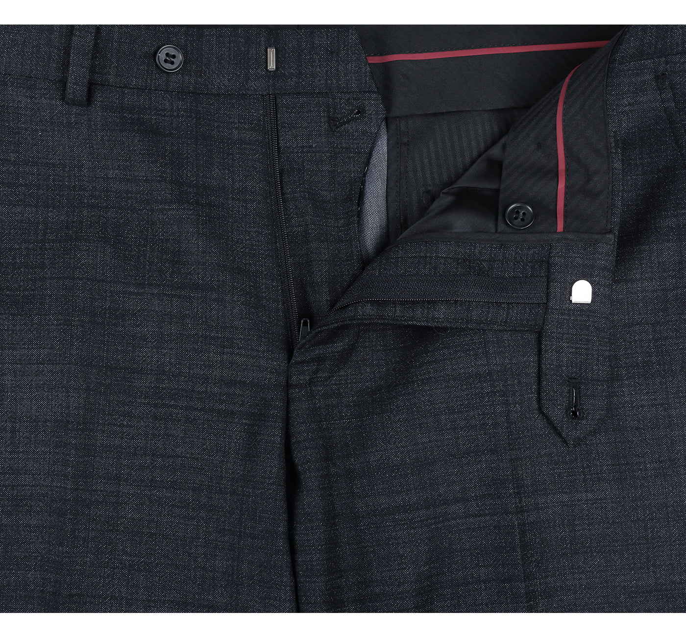 Men’s Two Piece Slim Fit Wool Blend Suit 8