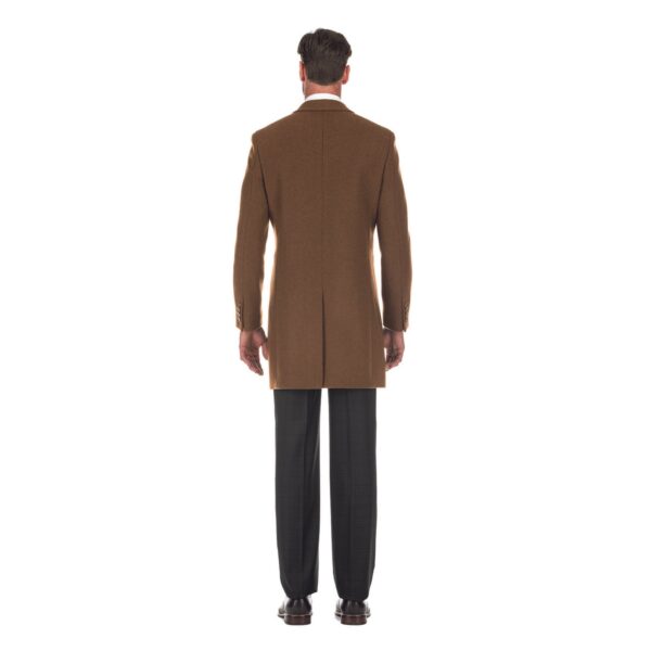 English Laundry Wool Blend Breasted Camel Top Coat