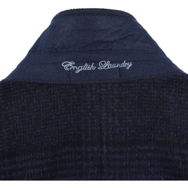 English Laundry Wool Blend Breasted Gray Blue Top Coat BIB