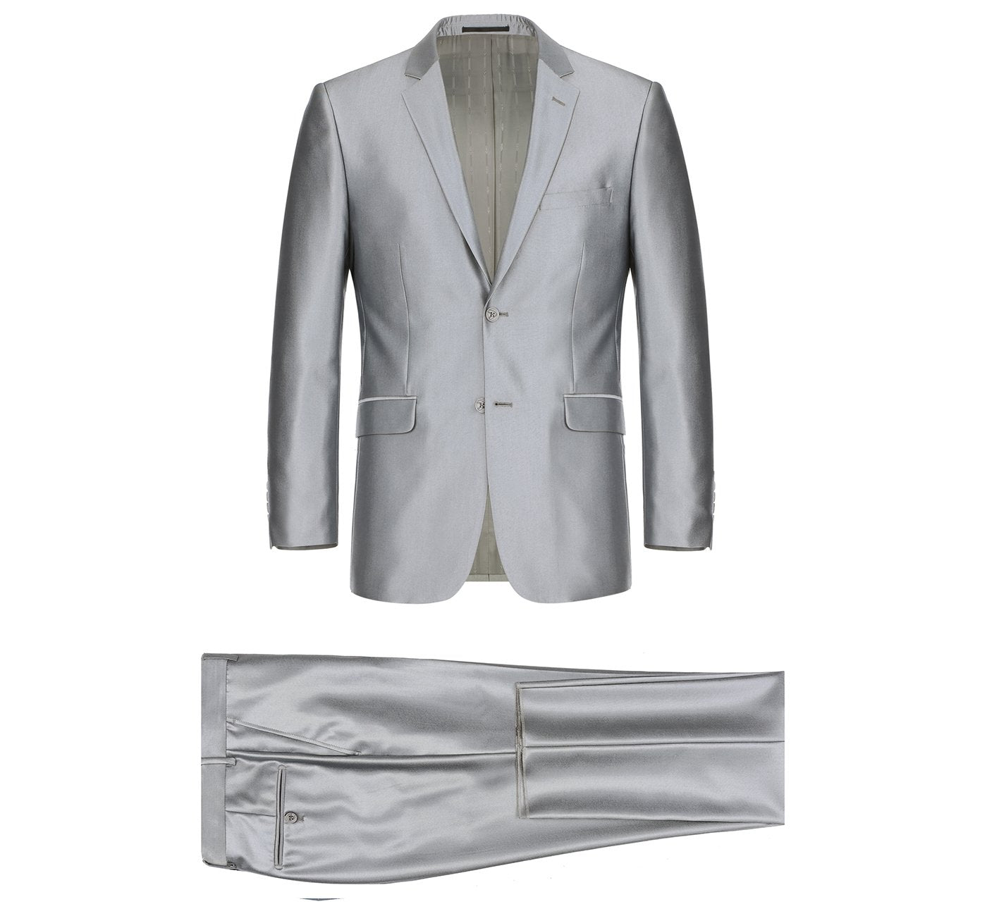 Men’s Sharkskin Italian Styled Two Piece Suit 1