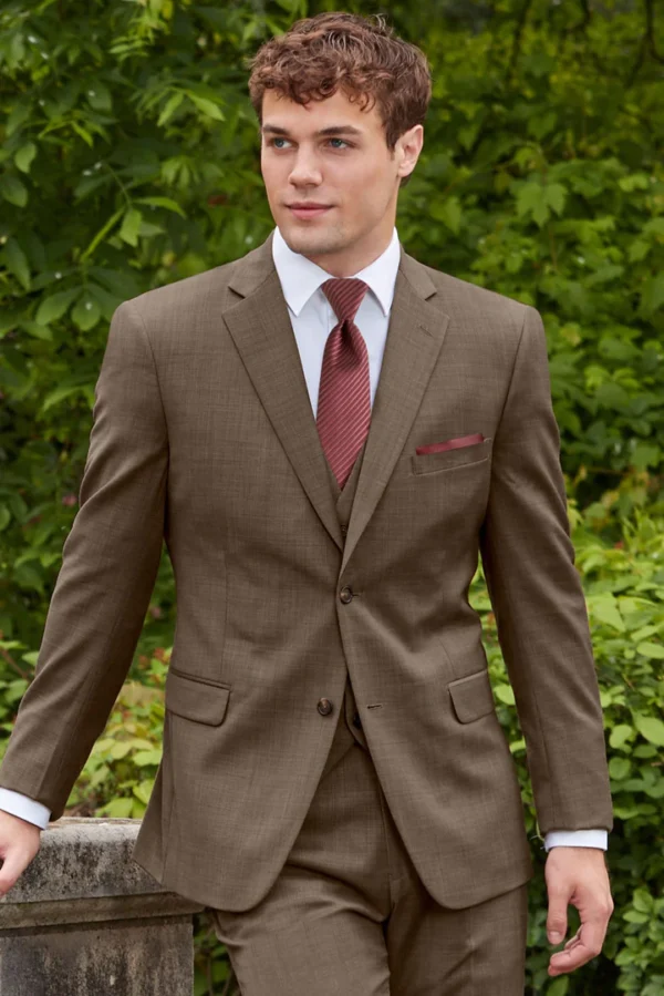 mens brown dress vest Buy Dark Brown Suit Vest for Men Online – GENT WITH main image 1