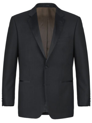 508-1 Men's Satin Notched Lapel 2-Piece 100% Wool Tuxedo