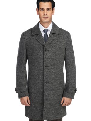 EL98-05-093 Charcoal Long Coat