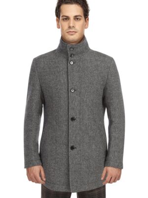 EL98-10-092 Gray Long Coat