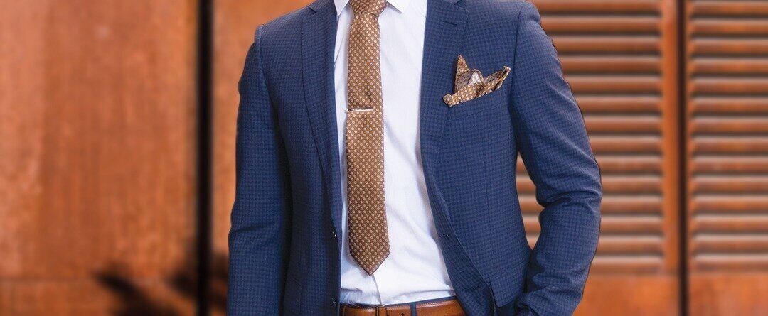 Man in a professional suit ready for a job interview