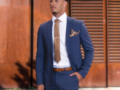 Man in a professional suit ready for a job interview