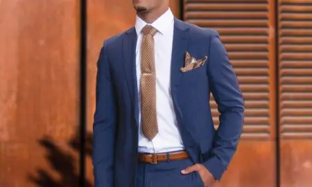 Man in a professional suit ready for a job interview
