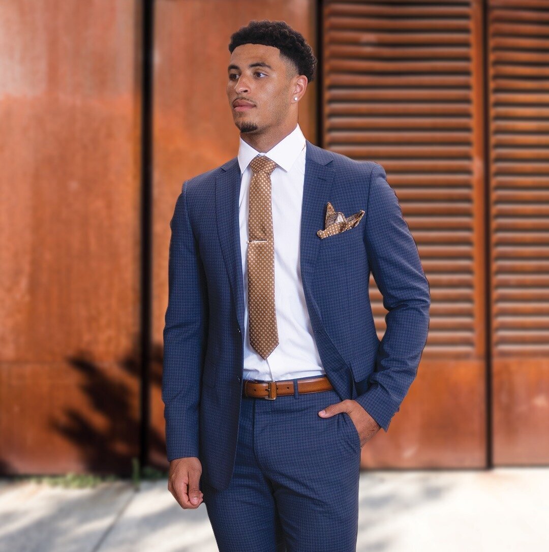 Man in a professional suit ready for a job interview